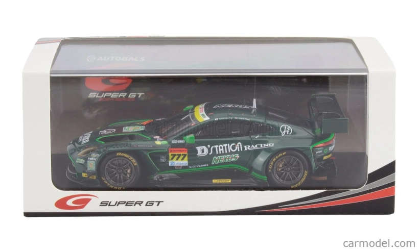 Spark-model Aston martin Vantage Amr Gt3 Evo Team D'station Racing N 777 Gt300 Class Super Gt 2025 Tomonobu Fujii - Charlie Fagg 1:43 Zelená