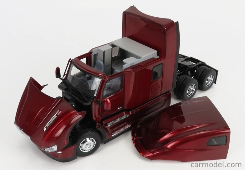 Dm-models Peterbilt 579 Tractor Truck 3-assi 2011 1:32 Red Met