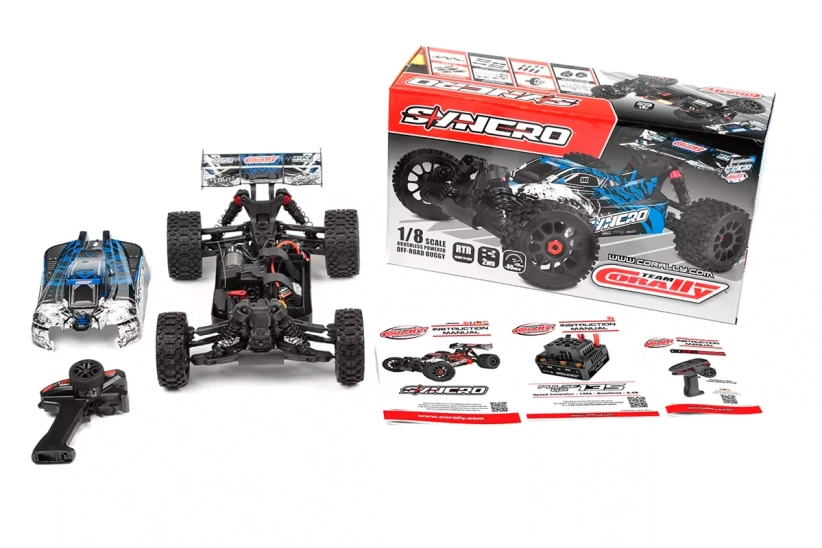 RC auto SYNCRO – BUGGY 2WD 3-4S – RTR, modrá