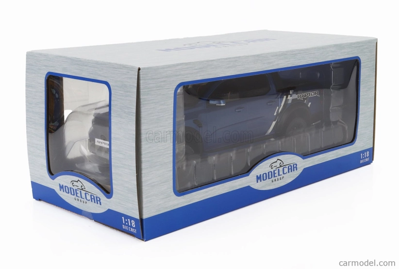 Mcg Ford usa Ranger Raptor Pick-up Double Cabine 2023 1:18 Blue