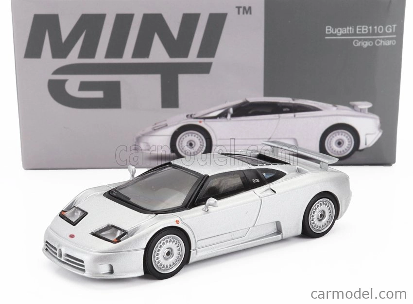 Mini-gt Bugatti Eb110 Gt Lhd 1995 1:64 Silver