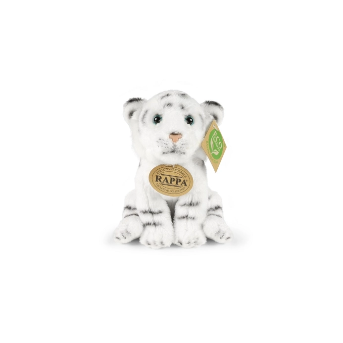 Rappa Plyšový tiger biely sediaci 15 cm ECO-FRIENDLY
