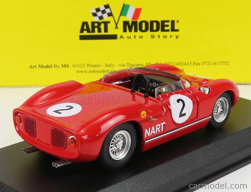 Art-model Ferrari 275p Nart Ch.0812 Spider N 2 Canada Gp 1964 W.hansgen 1:43 Red