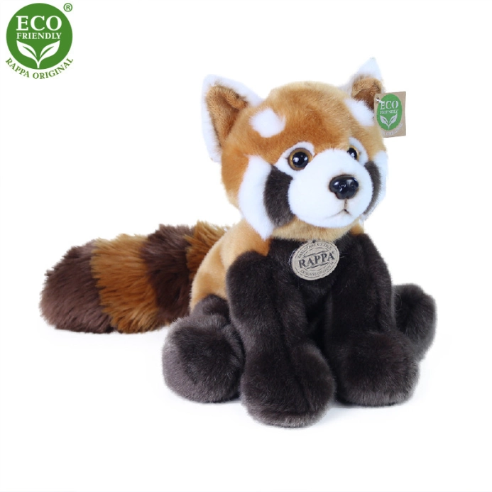 Rappa Plyšová panda červená stojaca 28 cm ECO-FRIENDLY