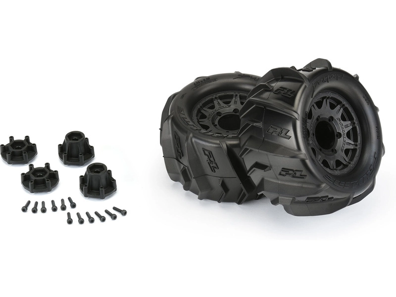 Kolesá Pro-Line 2,8", pneumatiky Dumont, čierny disk Raid H12 (2)