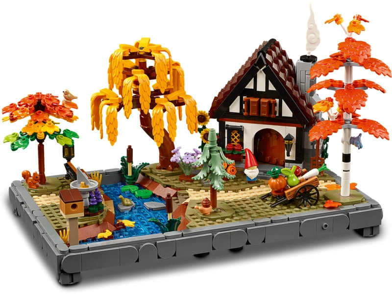 LEGO Icons - Chata a podzimní zahrada