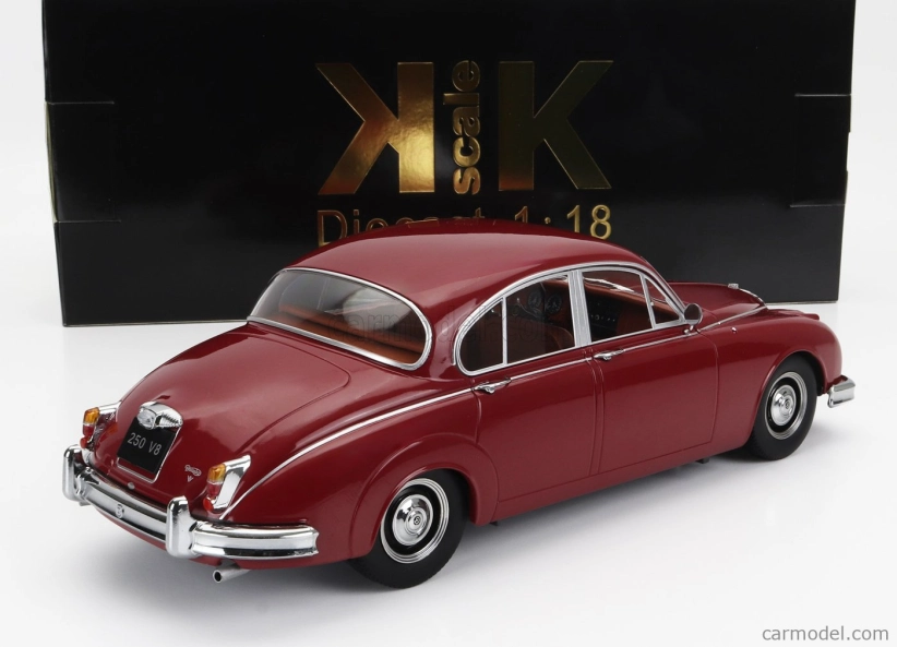 Daimler 250 V6 Lhd 1962 v mierke kk - Hnedý interiér 1:18 Červená