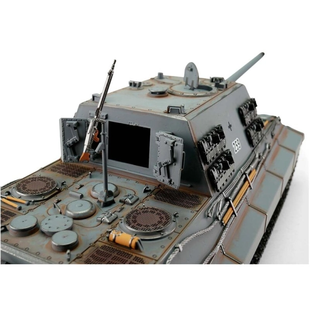 TORRO tank PRO 1/16 RC Jagdtiger sivá kamufláž – infra IR – servo