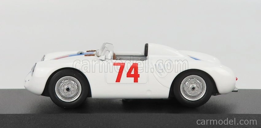 Najlepší model Porsche 550 Rs Spider N 74 Nassau Memorial Trophy Race 1958 D.sesslar 1:43 White Blue