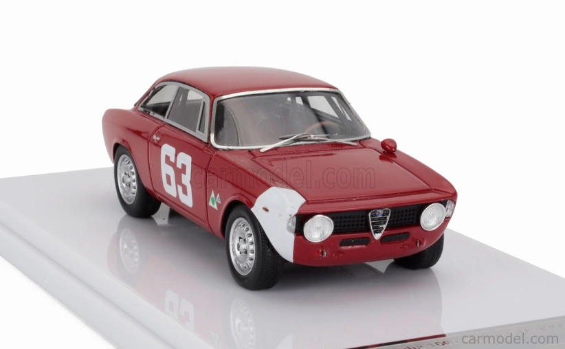 Tecnomodel Alfa romeo Giulia 1600 Sprint Gta N 63 4h Monza 1966 Andrea De Adamich 1:43 Červená