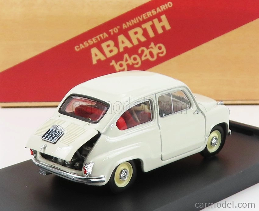 Brumm Fiat 600 Derivazione Abarth 750 1956 1:43 Světle Šedá