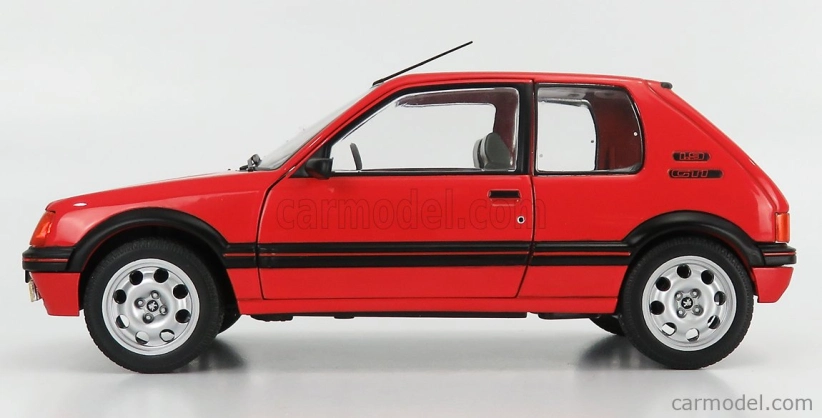 Solido Peugeot 205 1.9 Gti 1988 1:18 Červená