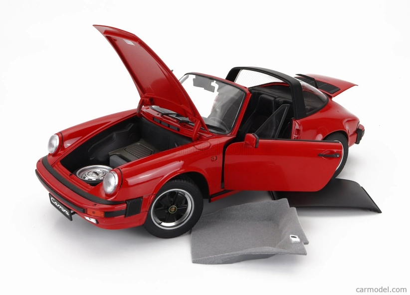 Schuco Porsche 911 3.2 Carrera Targa Cabriolet 1989 1:12 Red