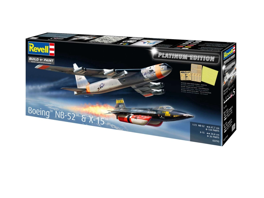Plastic ModelKit letadlo 03793 - B-52D Stratofortress "Platinum Edition" (1:72)
