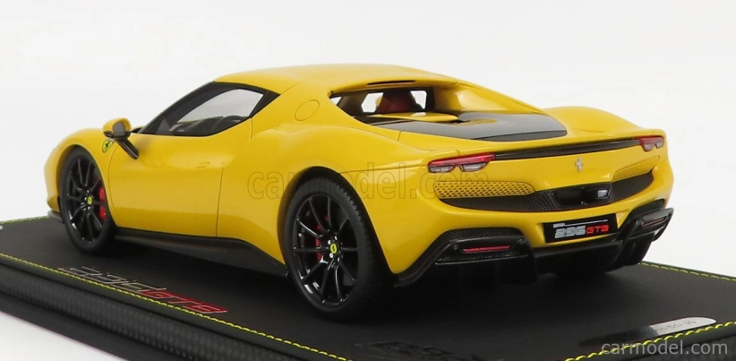 Bbr-models Ferrari 296 Gtb Hybrid 830hp V6 2021 - Con Vetrina - S vitrínou 1:18 Giallo Modena - žltá