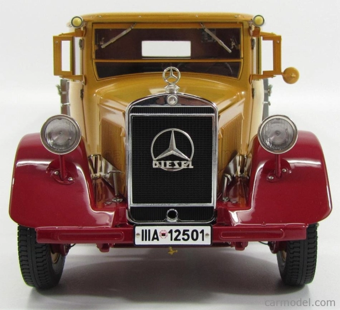 Cmc Mercedes Benz Lo2750 Lkw Platform Truck Cassonato 1933 1:18 žltá červená