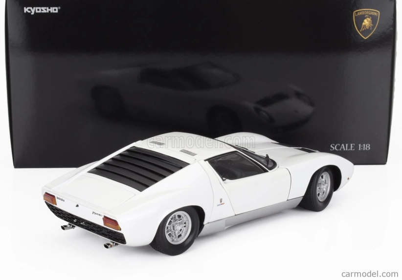 Kyosho Lamborghini Miura P400 1968 1:18 Bílé Stříbro