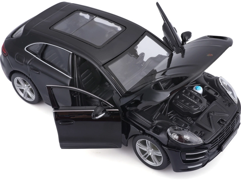 Bburago Plus Porsche Macan 1:24 černá metalíza