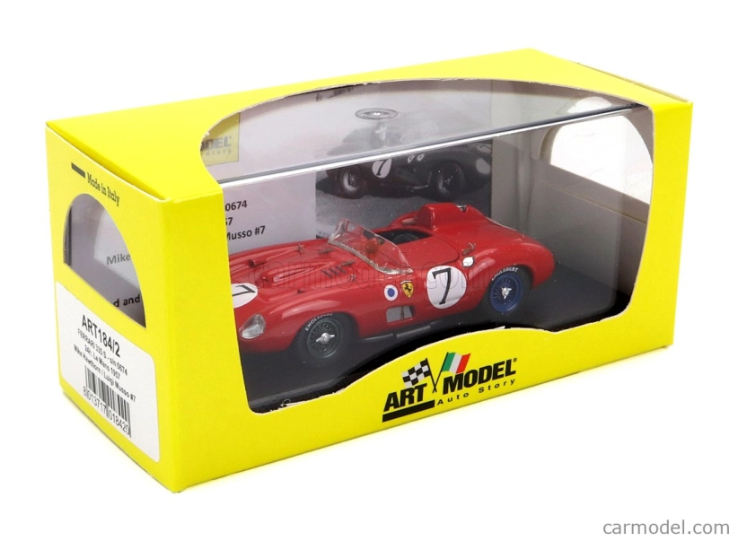 Art-model Ferrari 315s Team Scuderia Ferrari N 7 24h Le Mans 1957 Mike Hawthorn - Luigi Musso 1:43 Červená