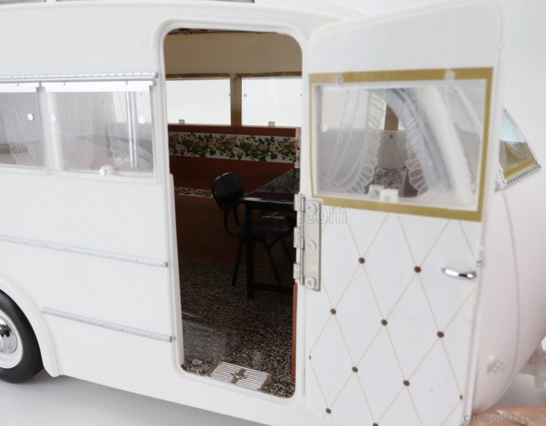 Norev Peugeot 404 With Caravan Roulotte Henon 1965 1:18 Brown Met