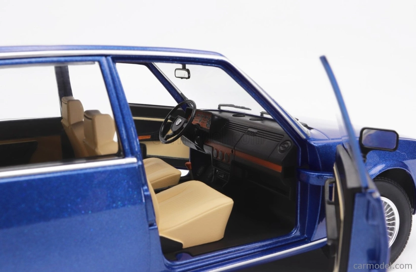 Mitica-diecast Alfa romeo Alfetta Berlina 2000l 1978 - Cerchi Millerighe Wheels 1:18 Blue Pervinca Met 349