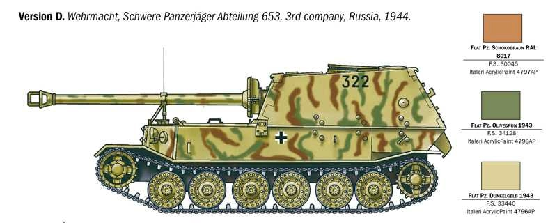 Italeri Tank Sd. Kfz. 184 Tiger Military 1945 1:35 /