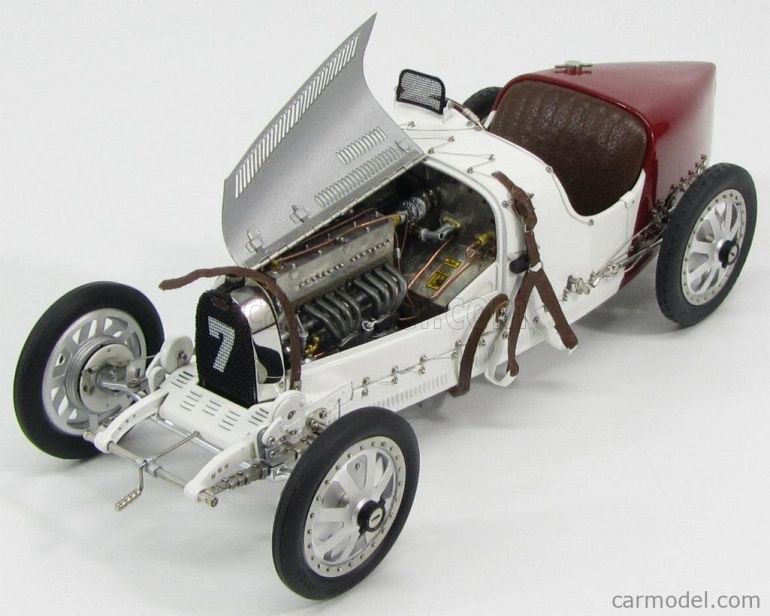 Cmc Bugatti T35 N 7 Gp Národný farebný projekt Poľsko 1924 1:18 Biela červená