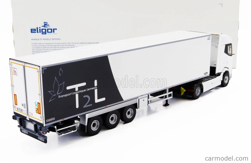 Eligor DAF Xg Truck Semi-frigo T2l Transports 2021 1:43 bielo modrá