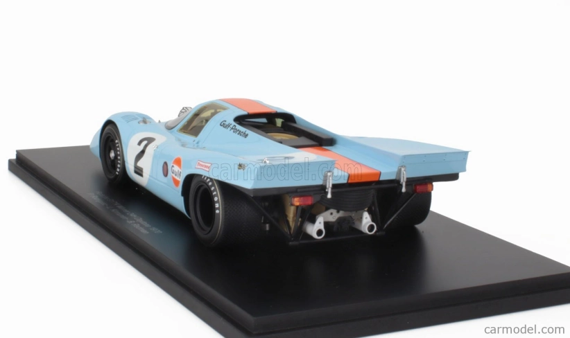 Spark-model Porsche 917k 4.5l Gulf Team John Wyer Automotive Engineering N 2 Winner 24h Daytona 1970 Pedro Rodriguez - Leo Kinnunen - Brian Redman 1:18 Světle Modrá Oranžová