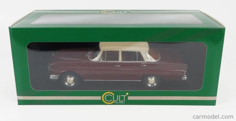 Modely v mierke Cult-scale Mercedes benz 220se (w111) 1959 1:18 Red White