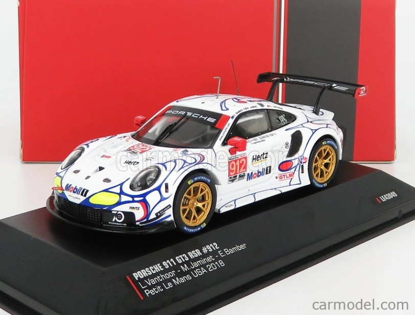 Ixo-models Porsche 911 991 Rsr Porsche Gt Team N 912 1:43, bílá