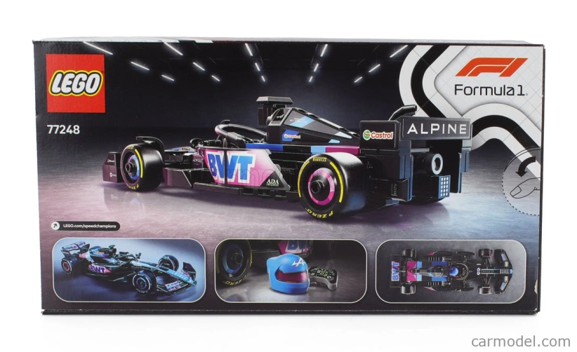 Lego Alpine Lego Speed Champion - F1  A524 Team Bwt Alpine Season 2024 - 258 Pezzi - 258 Pcs Černá Modrá Růžová