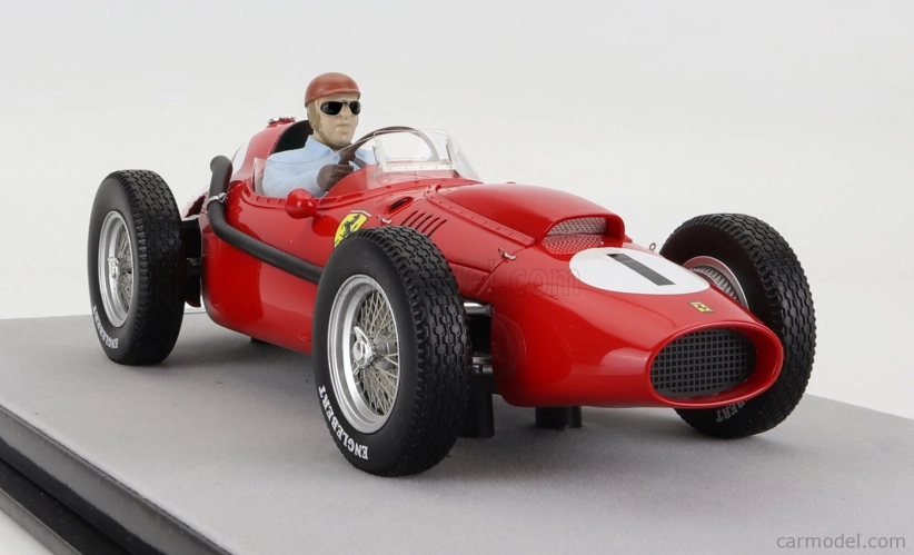 Tecnomodel Ferrari F1 Dino 246 N 1 Winner British Gp (s figúrkou pilota) 1958 Peter Collins 1:18 Red