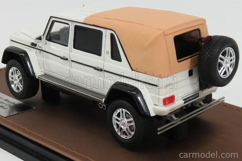 Glm-models Mercedes benz G-class G650 Landaulet Closed Maybach 2017 1:43 Bílá