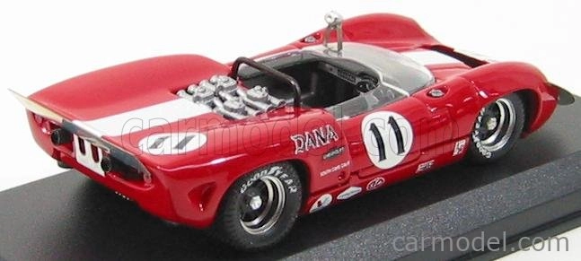 Najlepší model Lola T70 Spider N 11 Laguna Seca 1967 L.motschenbaker 1:43 Červená biela