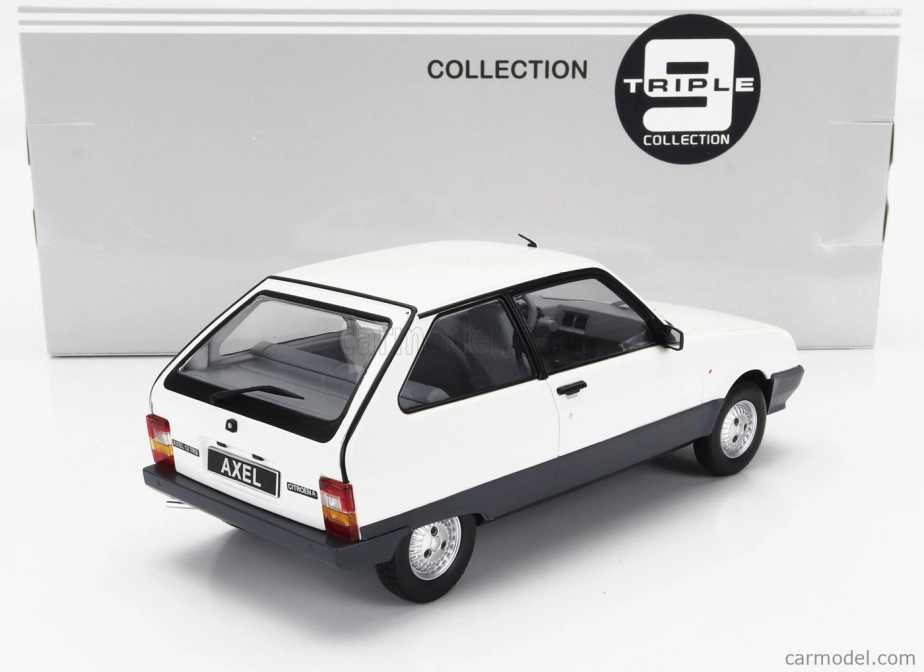Triple9 Citroen Axel 12 Trs 1990 1:18 Bílá Šedá