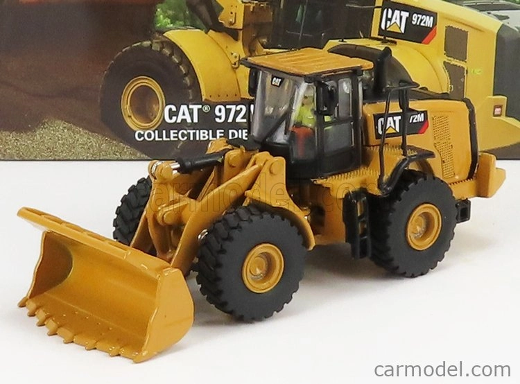 Dm-models Caterpillar Cat972m Ruspa Gommata - Scraper Tractor Wheel Loader 1:87 Žlutá Černá