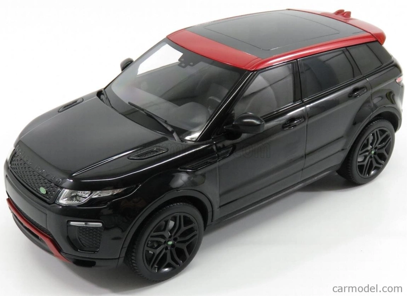 Kyosho Land rover Range Evoque 4-door Hse Dynamic Lux 2014 1:18 Santorini Černá S Červenou