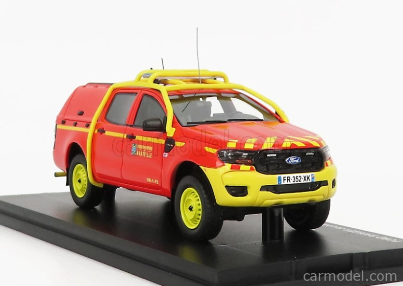 Alarme Ford USA Ranger Pick-up Double Cabine Vr-1-15 Bmpm Hasiči 2011 1:43, červená
