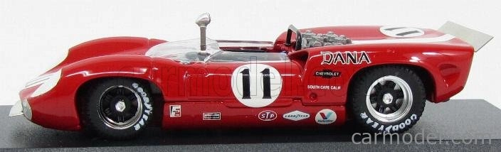 Najlepší model Lola T70 Spider N 11 Bridgehampton 1967 L.motscheker 1:43 Červená biela
