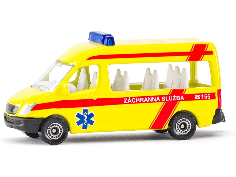 SIKU Blister – ambulancia súprava 3 áut (česká verzia) 1:50