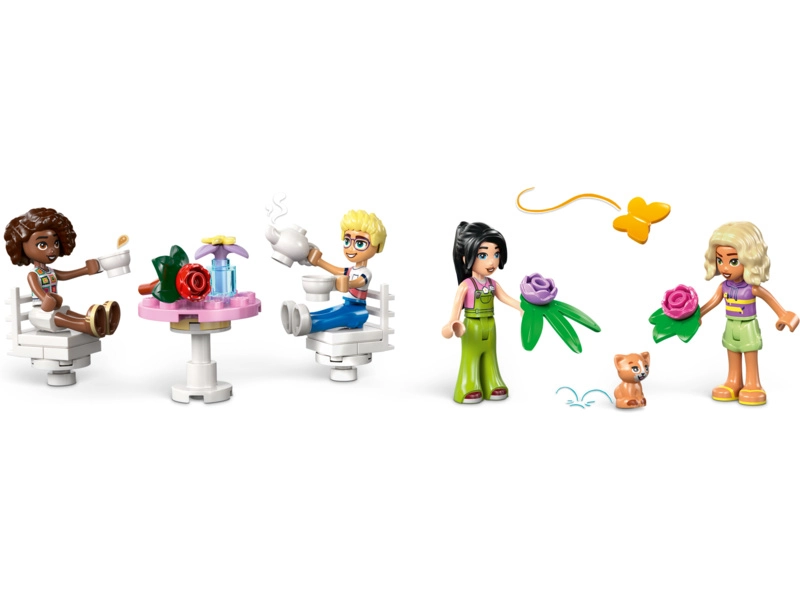LEGO Friends - kaviareň plná rastlín a kvetinárstvo