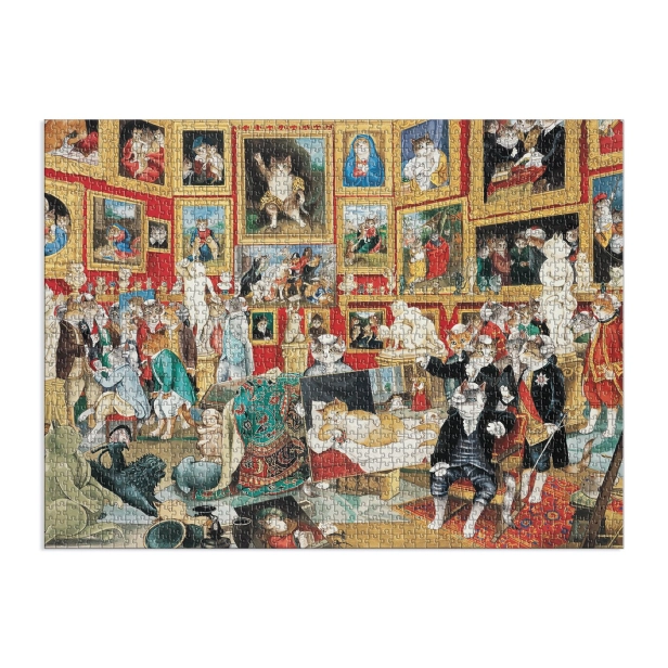 Galison Puzzle Tribuna Uffizi s kočkami 1500 dílků
