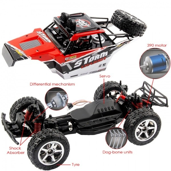 RC auto buggy Subotech, šedá