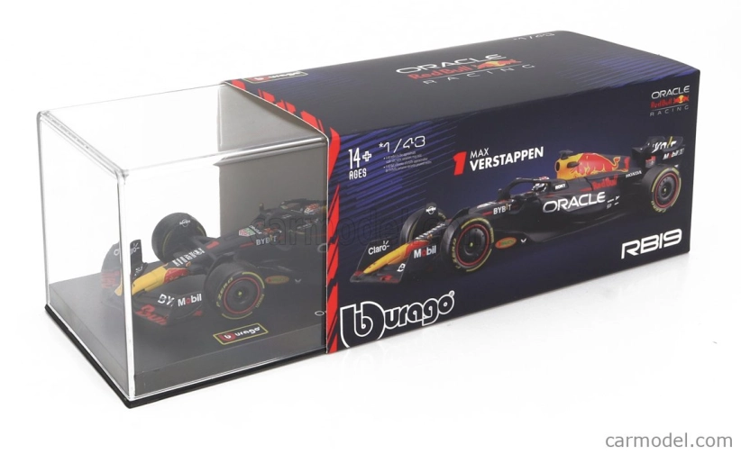 Bburago Red bull F1 Rb19 Team Oracle Red Bull Racing N 1 1:43, tmavě modrá