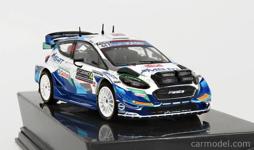 Ixo-models Ford england Fiesta Wrc N 44 Rally Montecarlo 2021 G.greensmith - E.edmondson 1:43 Blue White
