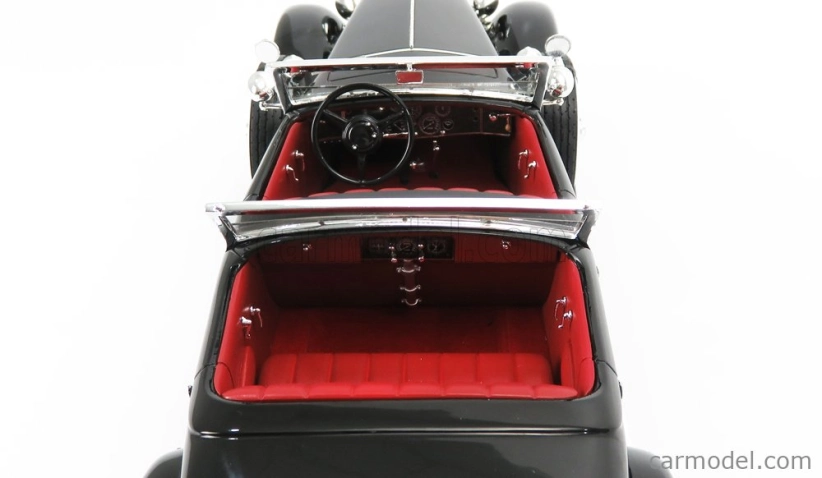 Matrix scale models Duesenberg Sj 2608 Torpedo Pheaton Walker Cabriolet Open 1930 1:18 Black