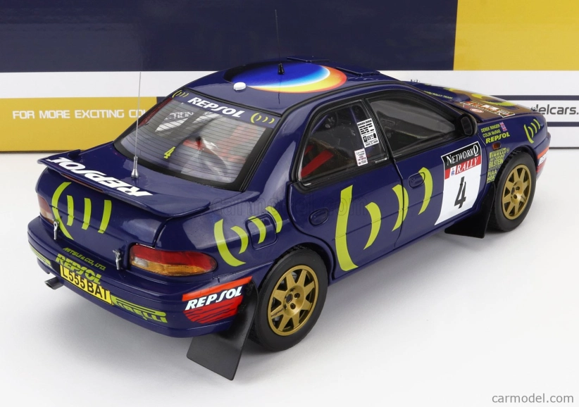 Sun-star Subaru Impreza 555 N 4 Winner Rally Rac Lombard 1995 C.mcrae - D.ringer 1:18 Blue