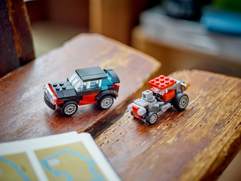 LEGO Creator - Nákladné auto s plošinou a vrtuľník