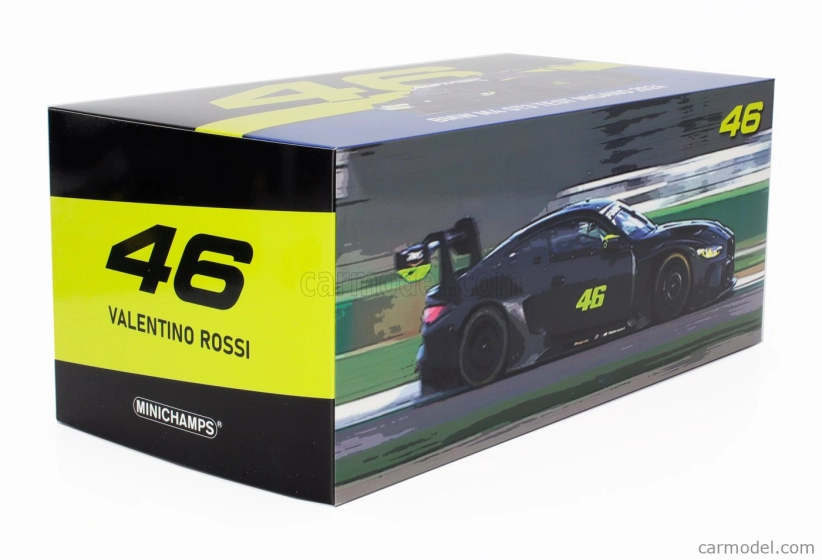 Minichamps BMW radu 4 M4 Gt3 Team Wrt N 46 Test Misano Marzo 2024 Valentino Rossi 1:18 Matt Grey